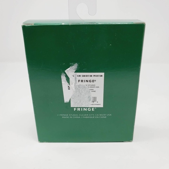 Fringe Dachshund Wearing Dog Santa Hat Glass Round Convex Christmas Ornament - Picture 4 of 4